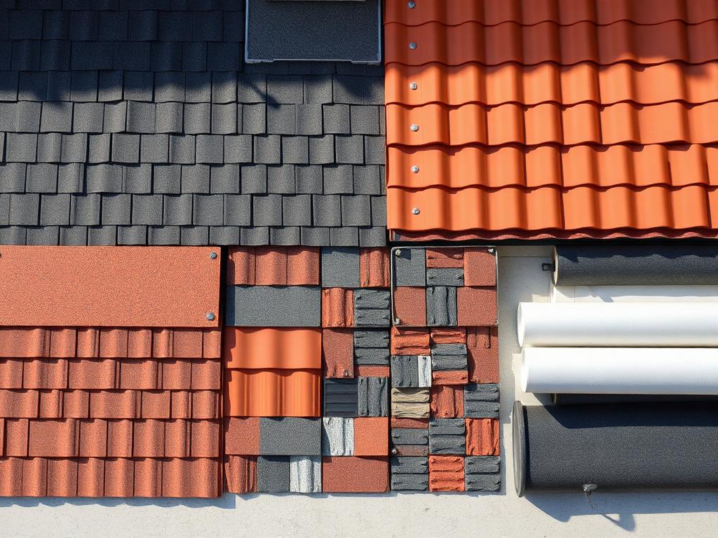 Variety of roofing materials and types